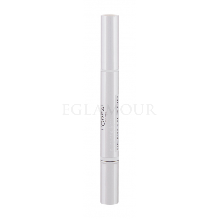 L&#039;Oréal Paris True Match Eye-Cream In A Concealer Korektor dla kobiet 2 ml Odcień 1-2.D/1-2.W Ivory Beige