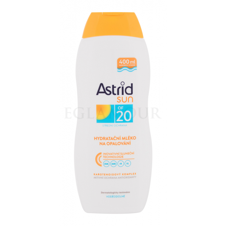 Astrid Sun Moisturizing Suncare Milk SPF20 Preparat do opalania ciała 400 ml