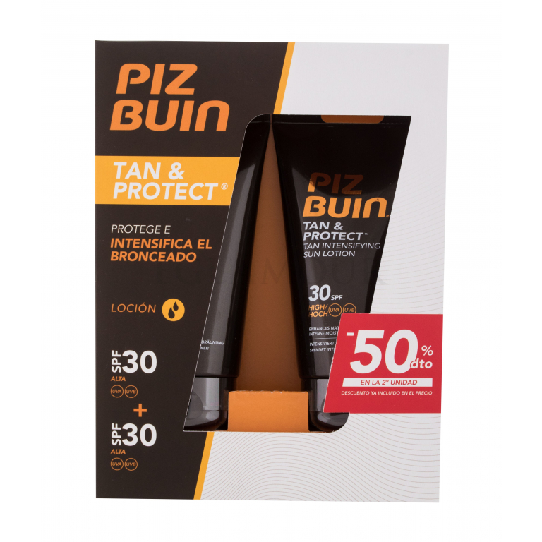 PIZ BUIN Tan &amp; Protect Tan Intensifying Sun Lotion SPF30 SET Zestaw Mleczko do opalania Tan &amp; Protect Sun Lotion SPF30 2 x 150 ml