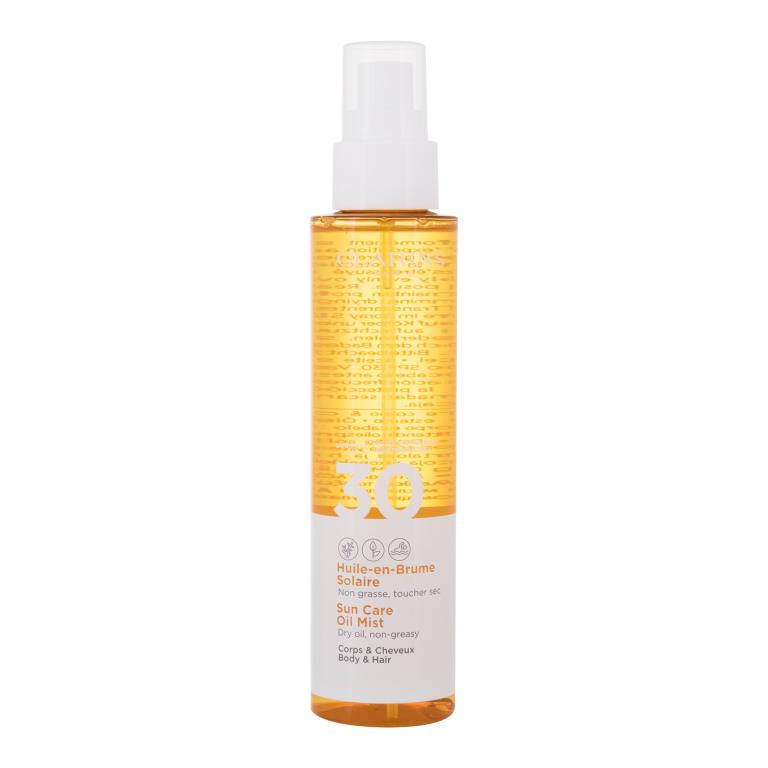 Clarins Sun Care Oil Mist SPF30 Preparat do opalania ciała dla kobiet 150 ml