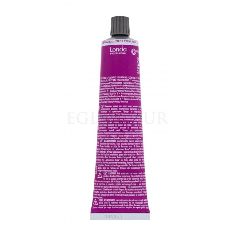 Londa Professional Permanent Colour Extra Rich Cream Farba do włosów dla kobiet 60 ml Odcień 4/07