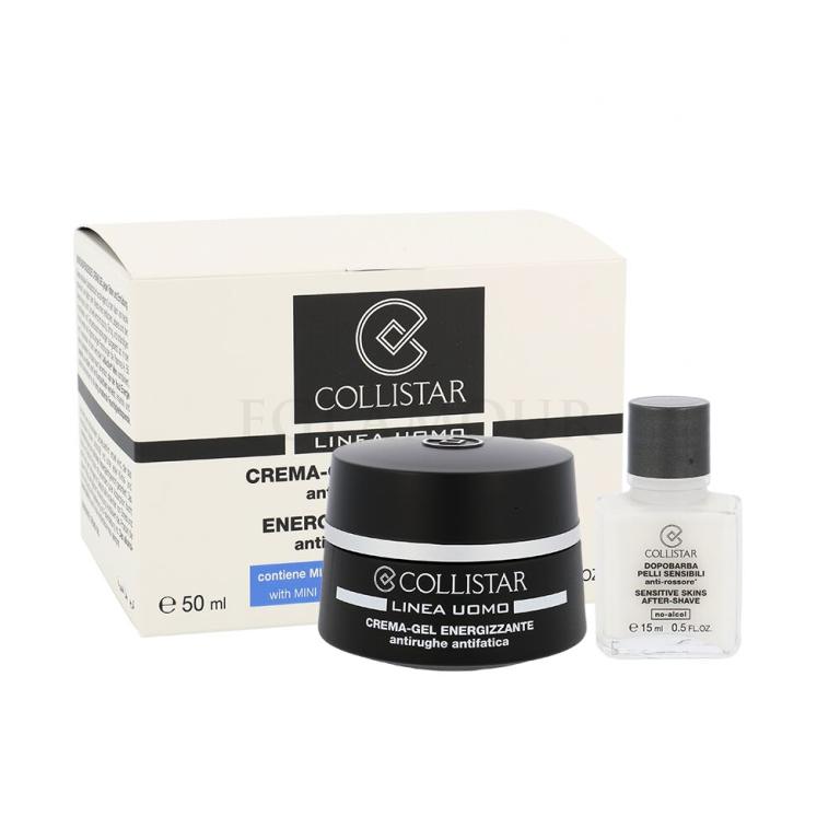 Collistar Men Energizing Cream-Gel Zestaw 50ml Men Energizing Cream-Gel + 15ml After-Shave Balm Sensitive Skin