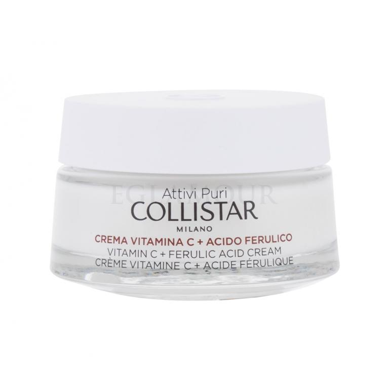 Collistar Pure Actives Vitamin C + Ferulic Acid Cream Krem do twarzy na dzień dla kobiet 50 ml