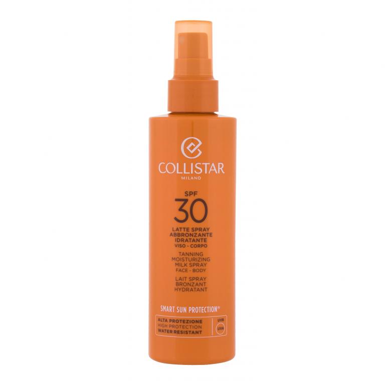 Collistar Smart Sun Protection Tanning Moisturizing Milk Spray SPF30 Preparat do opalania ciała 200 ml