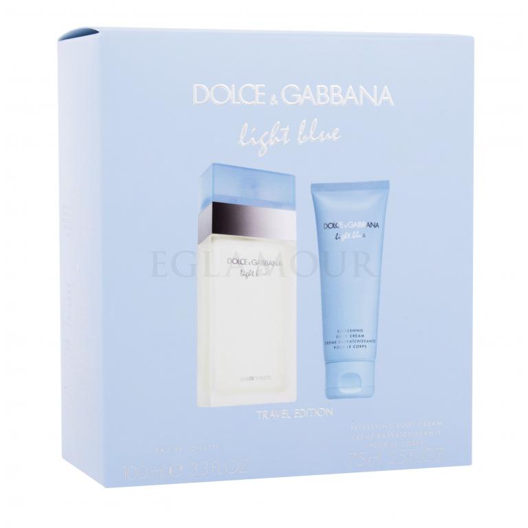 Dolce&amp;Gabbana Light Blue Zestaw Edt 100 ml + Mleczko do ciała 75 ml