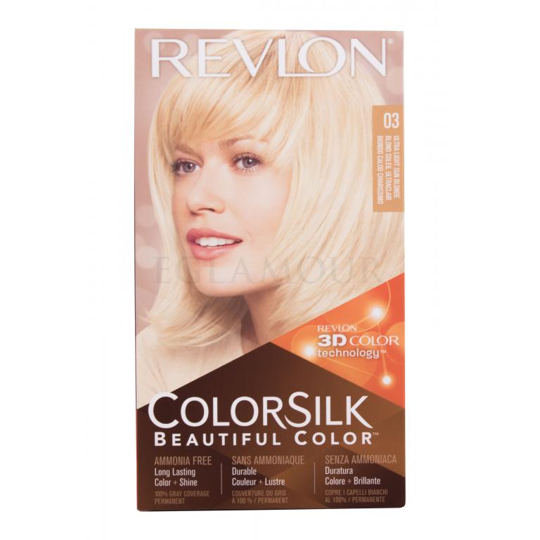 Revlon Colorsilk Beautiful Color Farba do włosów dla kobiet Odcień 03 Ultra Light Sun Blonde Zestaw