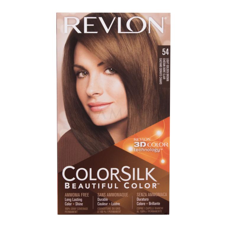 Revlon Colorsilk Beautiful Color Farba do włosów dla kobiet Odcień 54 Light Golden Brown Zestaw