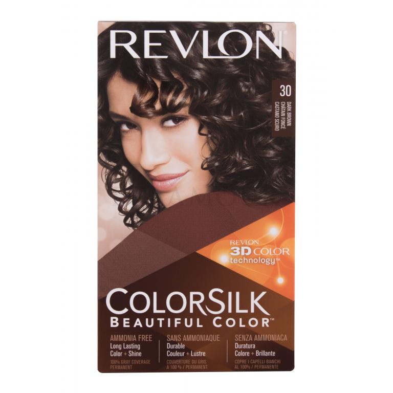 Revlon Colorsilk Beautiful Color Farba do włosów dla kobiet Odcień 30 Dark Brown Zestaw