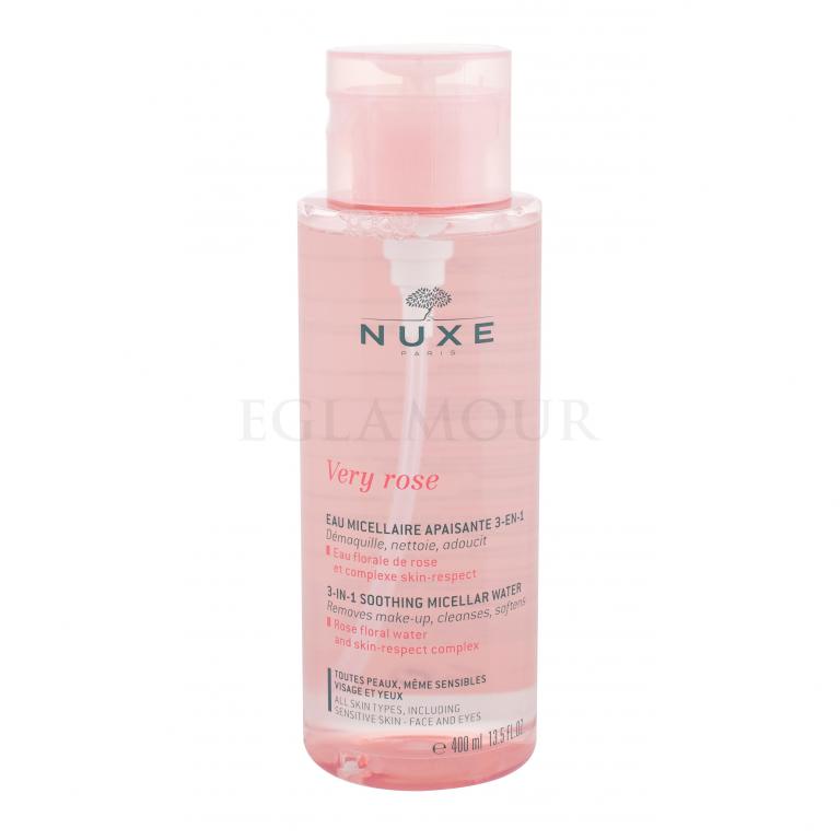 NUXE Very Rose 3-In-1 Soothing Płyn micelarny dla kobiet 400 ml