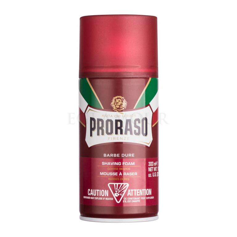 PRORASO Red Shaving Foam Pianka do golenia dla mężczyzn 300 ml