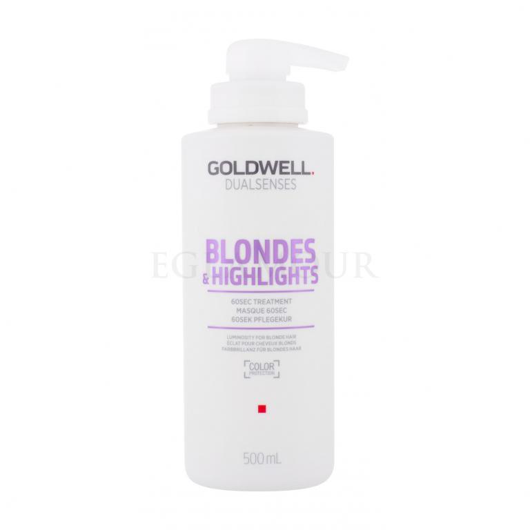 Goldwell Dualsenses Blondes &amp; Highlights 60 Sec Treatment Maska do włosów dla kobiet 500 ml
