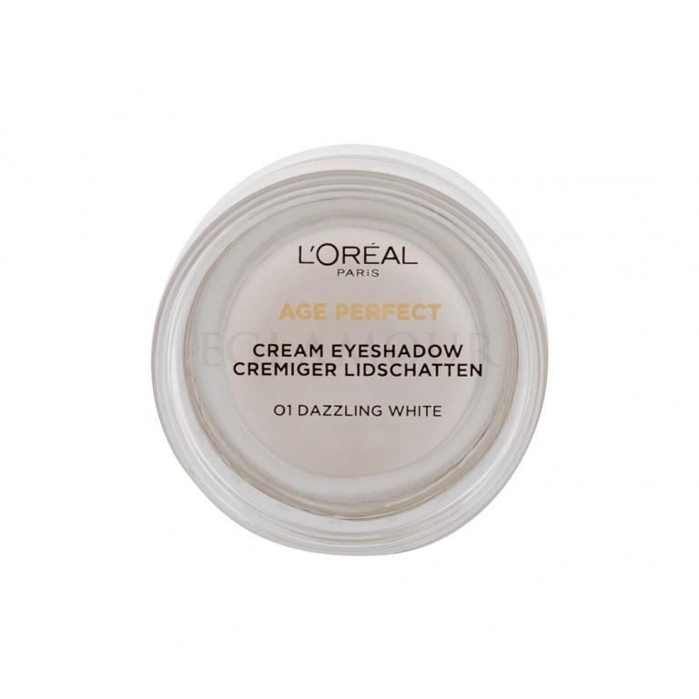 L&#039;Oréal Paris Age Perfect Cream Eyeshadow Cienie do powiek dla kobiet 4 ml Odcień 01 Dazzling White