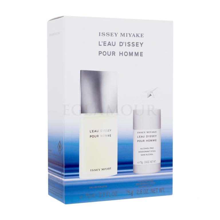 Issey Miyake L&#039;Eau D&#039;Issey Pour Homme Zestaw Edt 75ml + 75g deostick