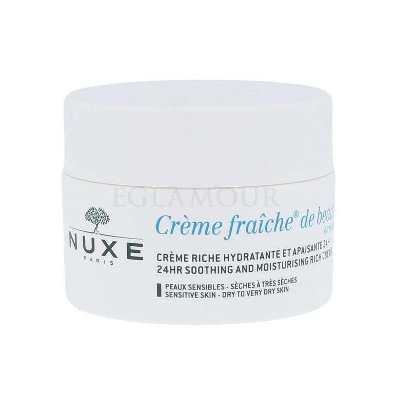 NUXE Creme Fraiche de Beauté 24HR Soothing Rich Cream Krem do twarzy na dzień dla kobiet 50 ml