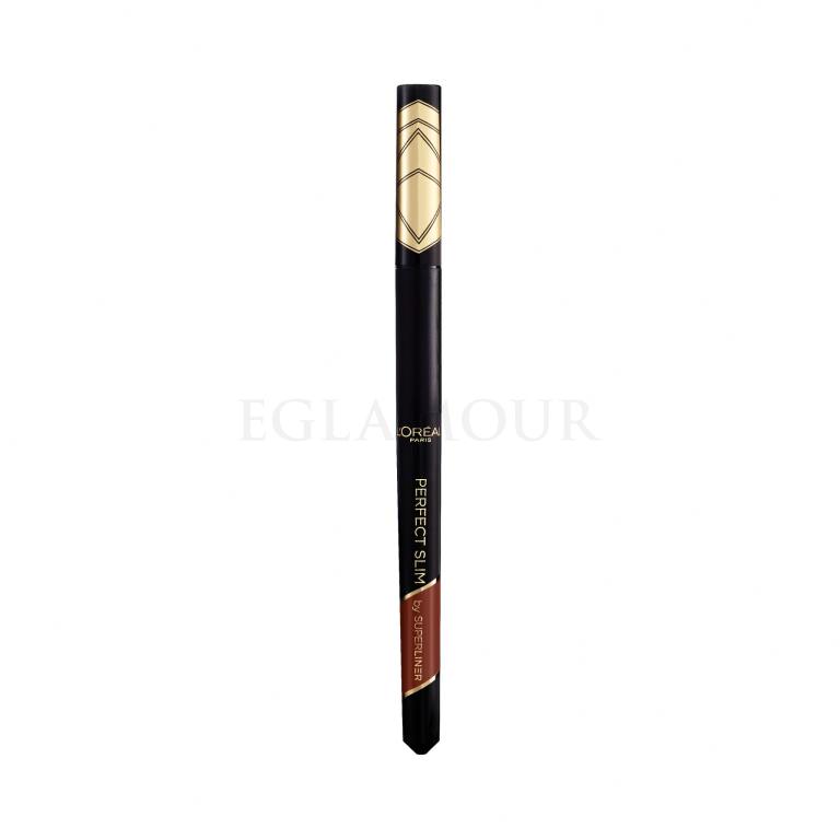 L&#039;Oréal Paris Super Liner Perfect Slim Waterproof Eyeliner dla kobiet 0,28 g Odcień 03 Brown