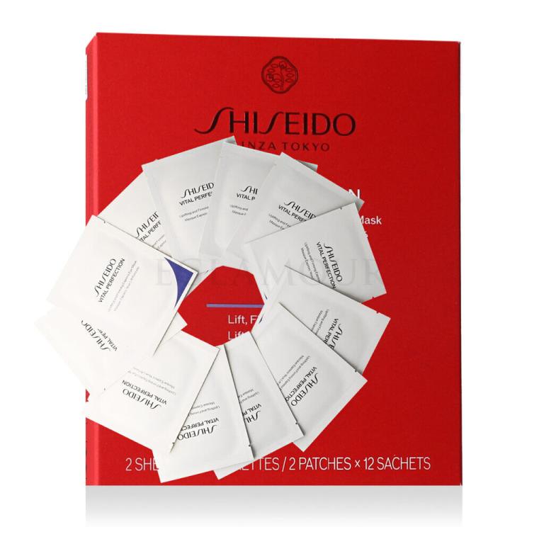 Shiseido Vital Perfection Uplifting &amp; Firming Express Eye Mask Maseczka na okolice oczu dla kobiet 12 szt
