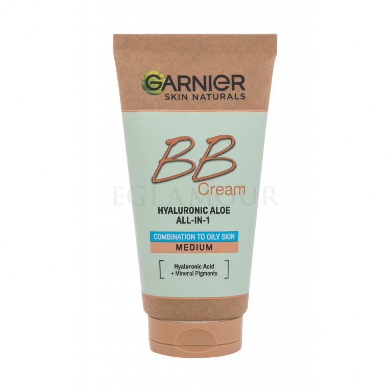Garnier Skin Naturals BB Cream Hyaluronic Aloe All-In-1 SPF25 Krem BB dla kobiet 50 ml Odcień Medium
