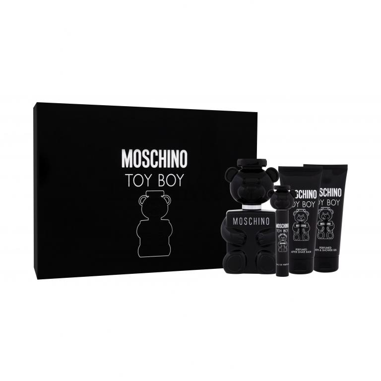 Moschino Toy Boy Zestaw EDP 100 ml + EDP 10 ml + balsam po goleniu 100 ml + żel pod prysznic 100 ml