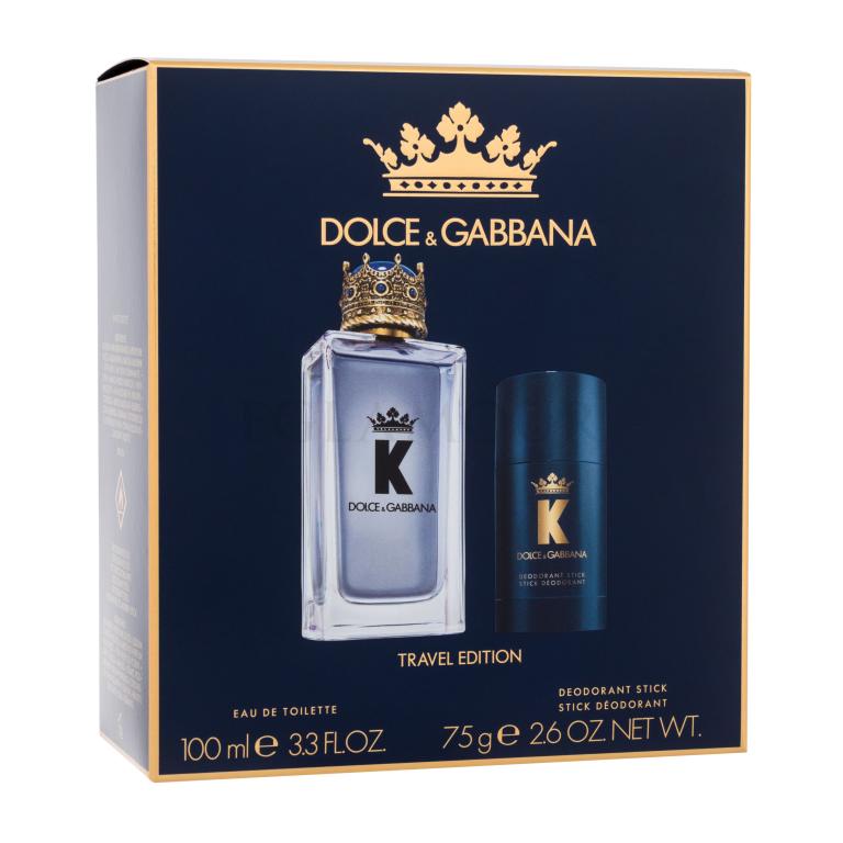 Dolce&amp;Gabbana K Travel Edition Zestaw EDT 100 ml + deostick 75 g