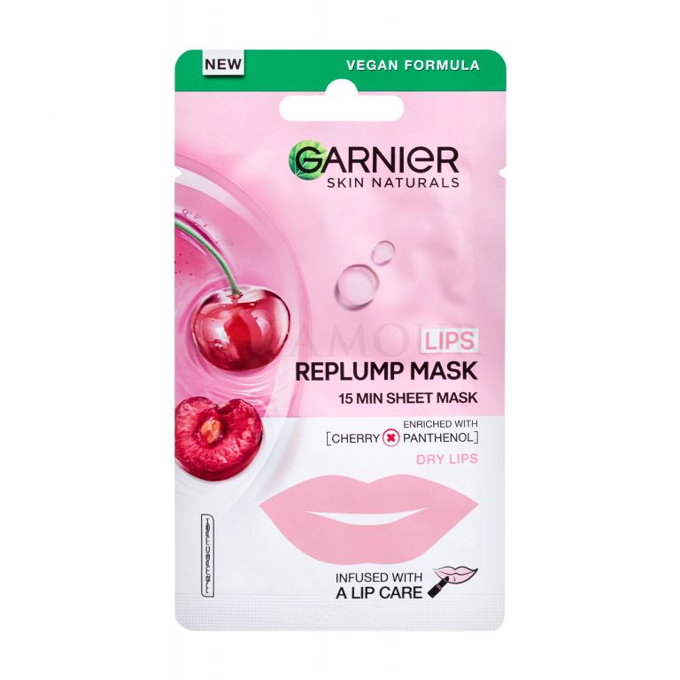 Garnier Skin Naturals Lips Replump Mask Maseczka do twarzy dla kobiet 5 g