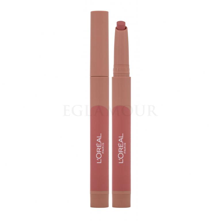 L&#039;Oréal Paris Infaillible Matte Lip Crayon Pomadka dla kobiet 1,3 g Odcień 102 Caramel Blondie