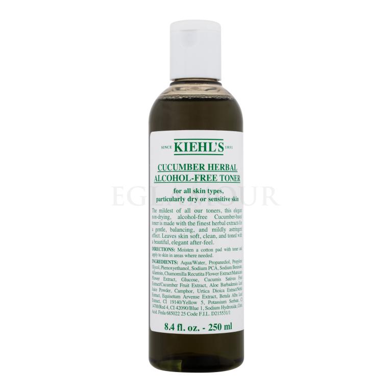 Kiehl´s Cucumber Herbal Alcohol-Free Toner Wody i spreje do twarzy dla kobiet 250 ml
