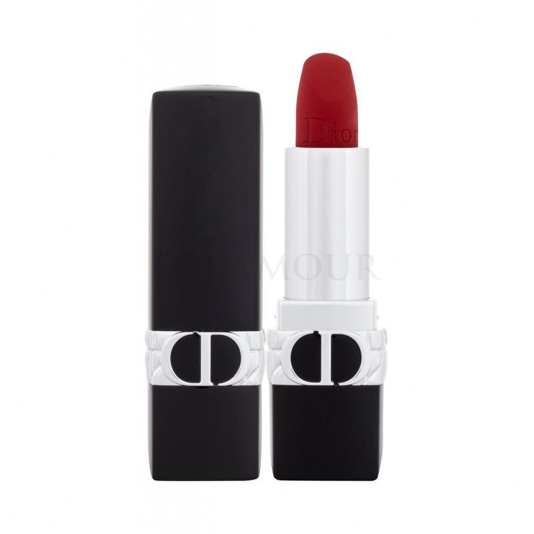 Christian Dior Rouge Dior Floral Care Lip Balm Natural Couture Colour Balsam do ust dla kobiet Do napełnienia 3,5 g Odcień 999 Matte