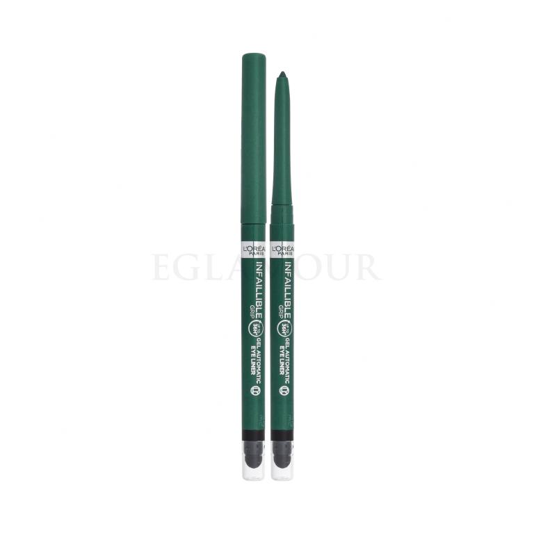 L&#039;Oréal Paris Infaillible Grip 36H Gel Automatic Eye Liner Kredka do oczu dla kobiet 1,2 g Odcień 008 Emerald Green