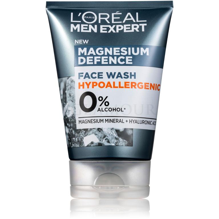 L&#039;Oréal Paris Men Expert Magnesium Defence Face Wash Żel oczyszczający dla mężczyzn 100 ml