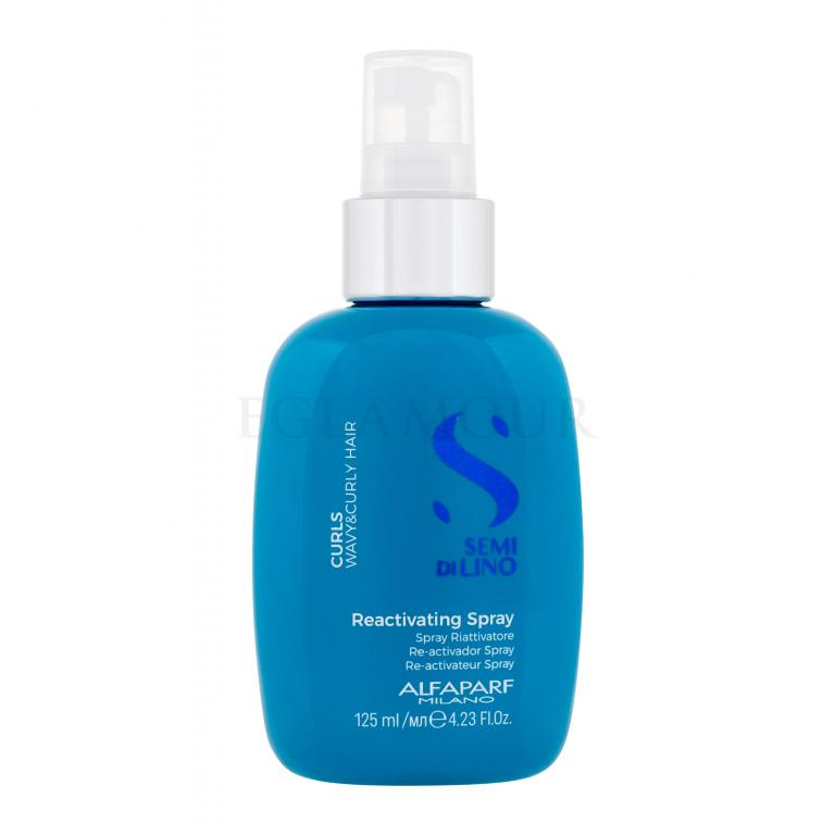 ALFAPARF MILANO Semi Di Lino Curls Reactivating Spray Stylizacja włosów na gorąco dla kobiet 125 ml