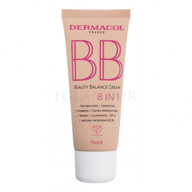 Dermacol BB Beauty Balance Cream 8 IN 1 SPF15 Krem BB dla kobiet 30 ml Odcień 2 Nude