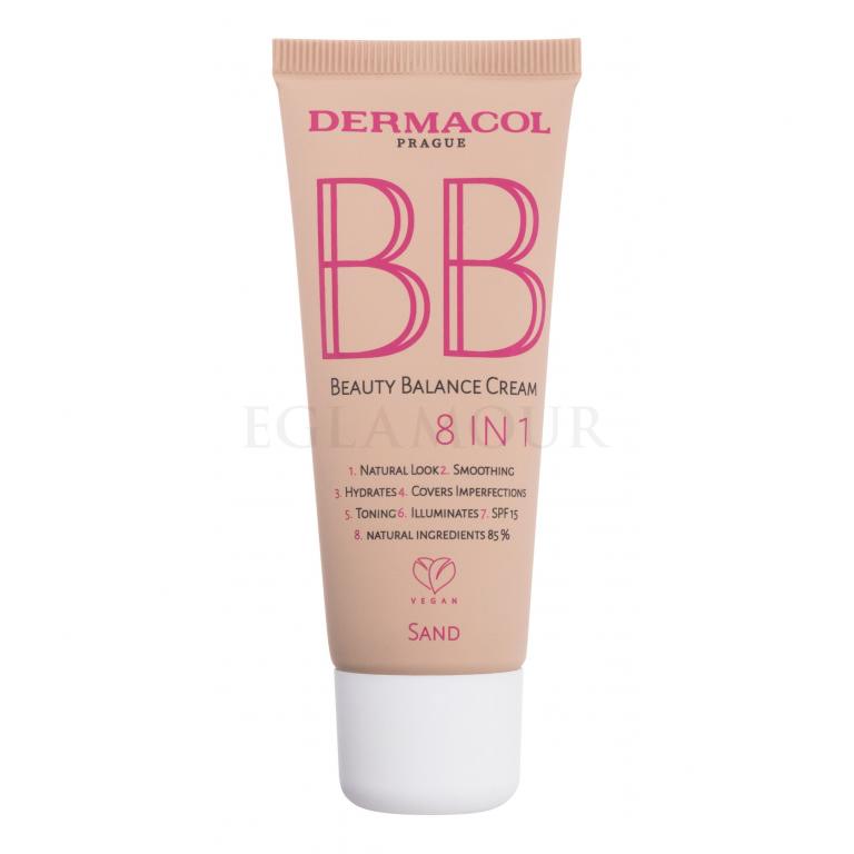 Dermacol BB Beauty Balance Cream 8 IN 1 SPF15 Krem BB dla kobiet 30 ml Odcień 4 Sand