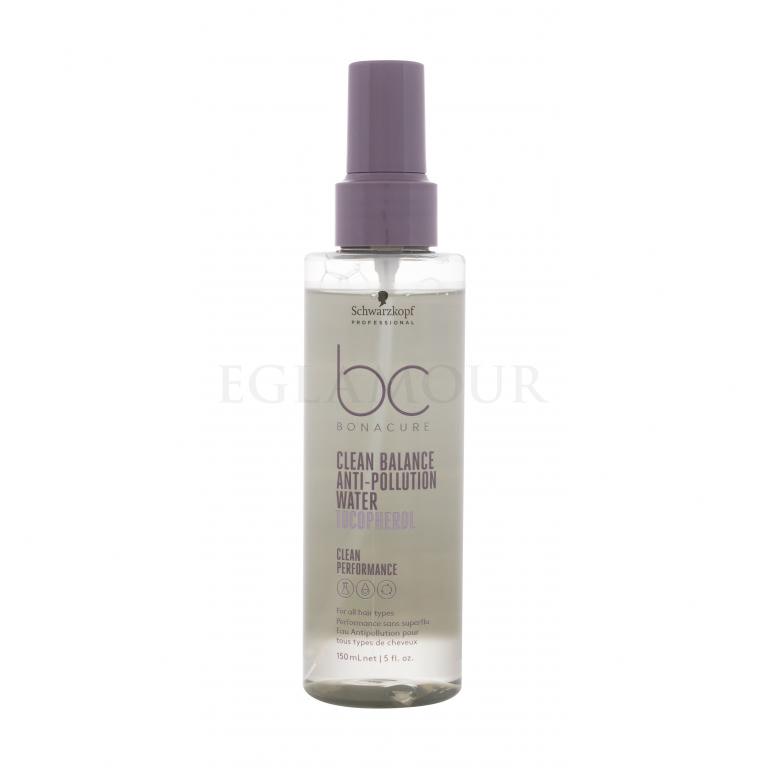 Schwarzkopf Professional BC Bonacure Clean Balance Tocopherol Anti-Pollution Water Pielęgnacja bez spłukiwania dla kobiet 150 ml