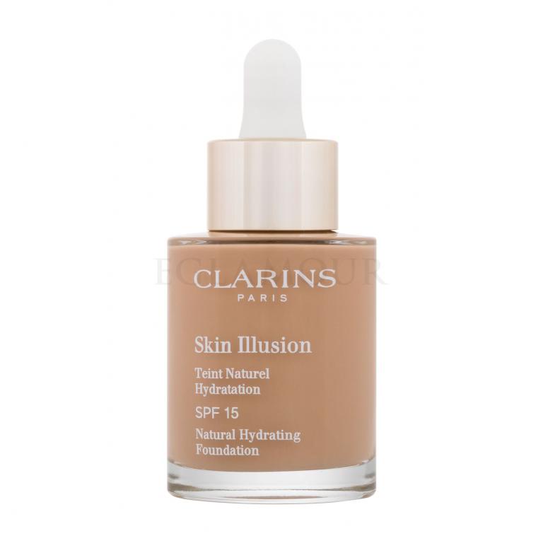 Clarins Skin Illusion Natural Hydrating SPF15 Podkład dla kobiet 30 ml Odcień 112.3 Sandalwood
