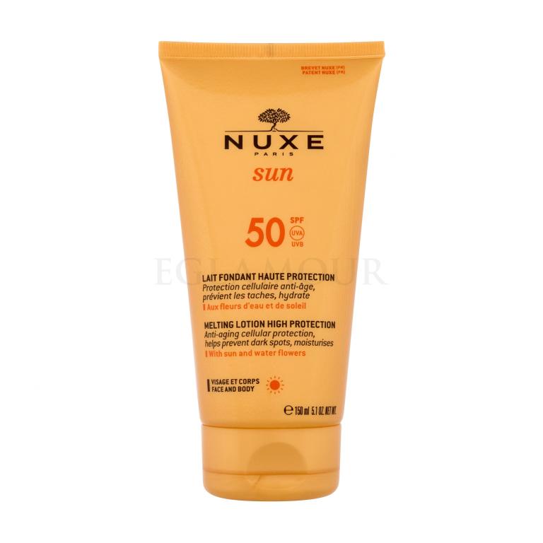 NUXE Sun High Protection Melting Lotion SPF50 Preparat do opalania ciała dla kobiet 150 ml