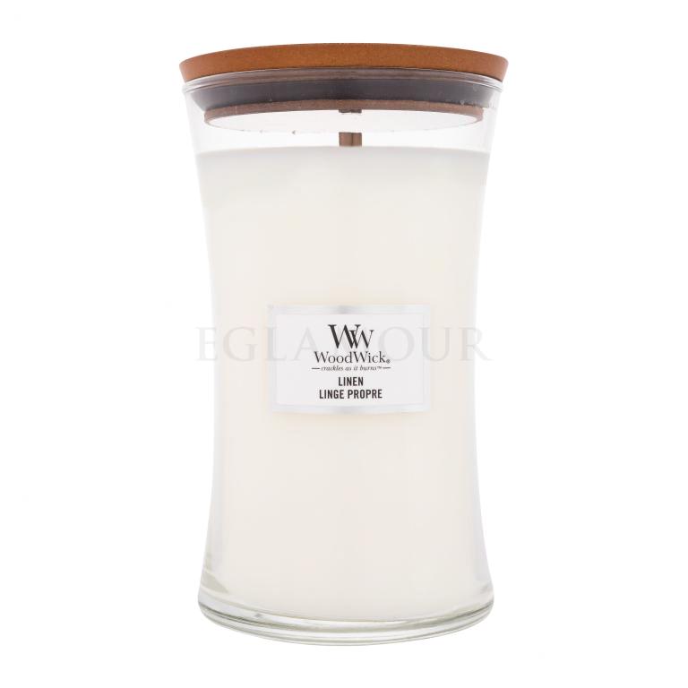 WoodWick Linen Świeczka zapachowa 610 g