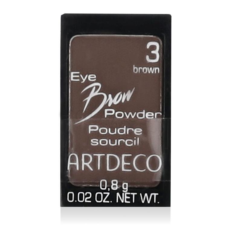Artdeco Eye Brow Powder Puder do brwi dla kobiet 1 g Odcień 3 Brown