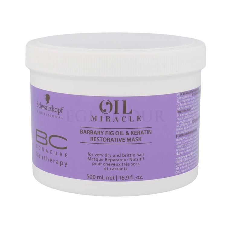 Schwarzkopf Professional BC Bonacure Oil Miracle Barbary Fig &amp; Keratin Maska do włosów dla kobiet 500 ml