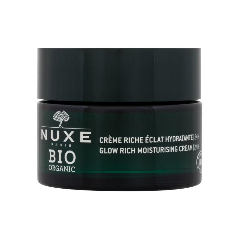 NUXE Bio Organic Citrus Cells Glow Rich Moisturising Cream Krem do twarzy na dzień dla kobiet 50 ml