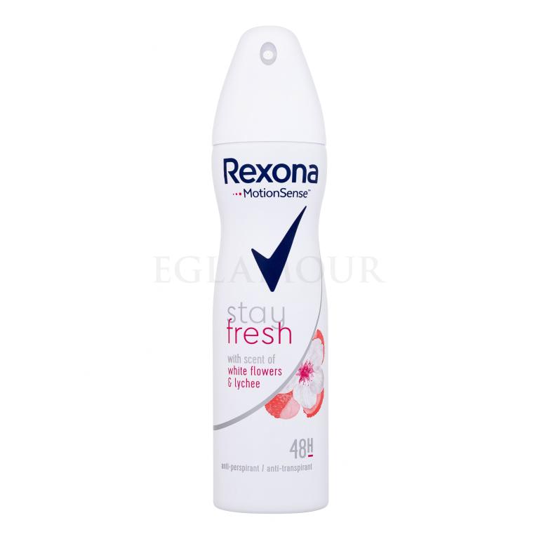 Rexona MotionSense Stay Fresh White Flowers &amp; Lychee Antyperspirant dla kobiet 150 ml