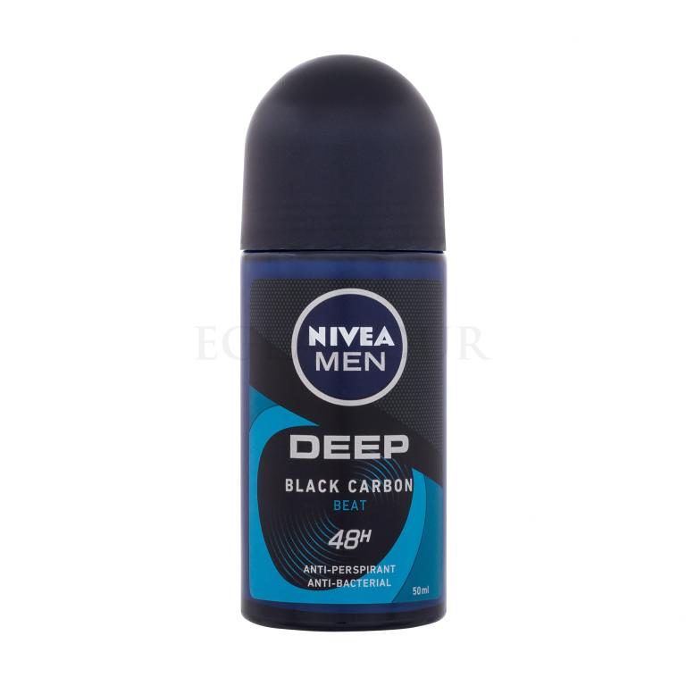 Nivea Men Deep Black Carbon Beat 48H Antyperspirant dla mężczyzn 50 ml
