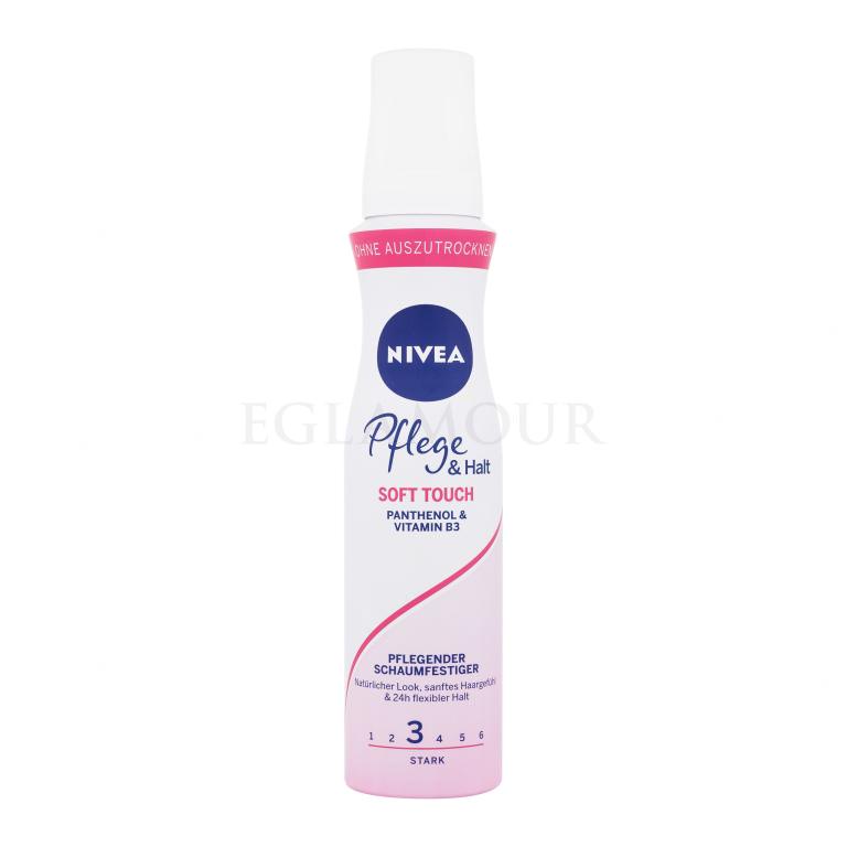 Nivea Care &amp; Hold Soft Touch Caring Mousse Pianka do włosów dla kobiet 150 ml