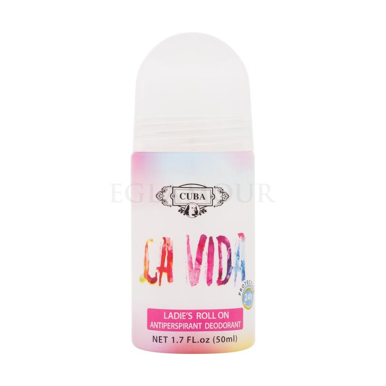 Cuba La Vida Ladie&#039;s Roll On Antyperspirant dla kobiet 50 ml