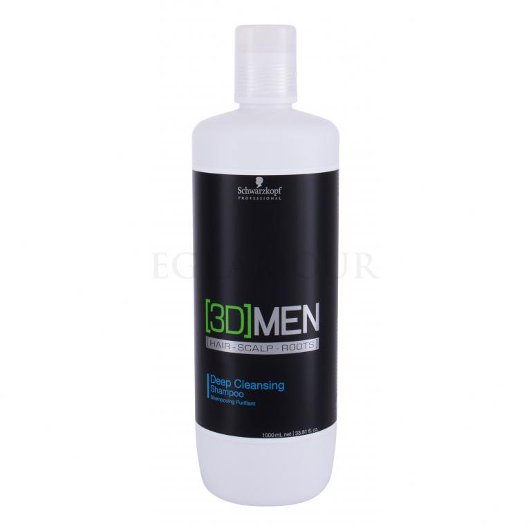 Schwarzkopf Professional 3DMEN Deep Cleansing Shampoo Szampon do włosów dla mężczyzn 1000 ml