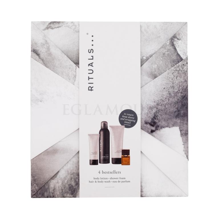 Rituals Homme 4 Bestsellers Zestaw EDP 15 ml + żel pod prysznic 200 ml + pianka pod prysznic 200 ml + mleczko do ciała 70 ml