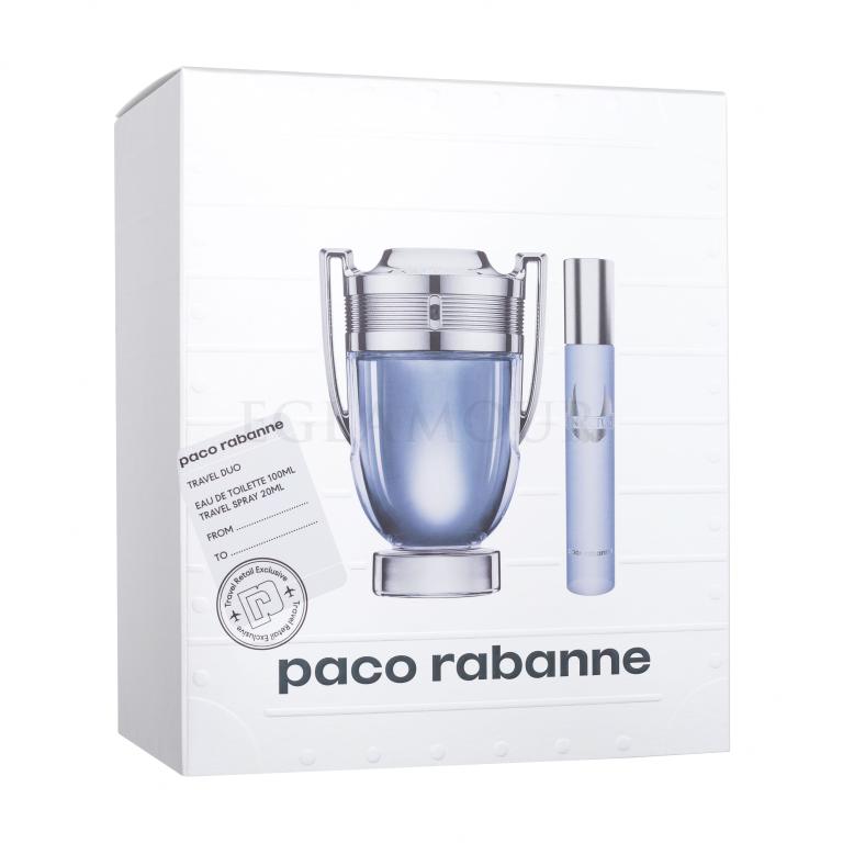 Paco Rabanne Invictus Zestaw EDT 100 ml + EDT 20 ml
