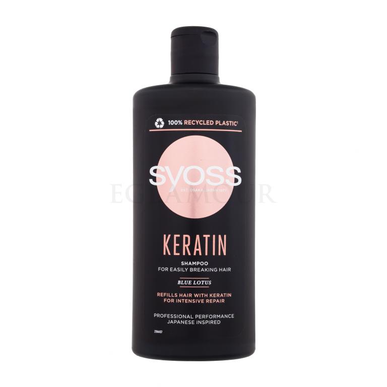 Syoss Keratin Shampoo Szampon do włosów dla kobiet 440 ml