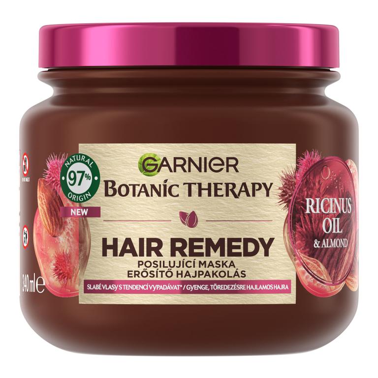 Garnier Botanic Therapy Ricinus Oil &amp; Almond Hair Remedy Maska do włosów dla kobiet 340 ml