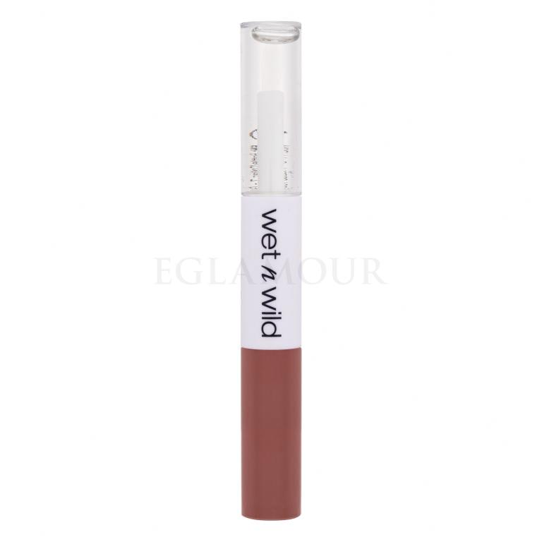 Wet n Wild MegaLast Lock &#039;N&#039; Shine Lip Color + Gloss Pomadka dla kobiet 4 ml Odcień Lotus Petal