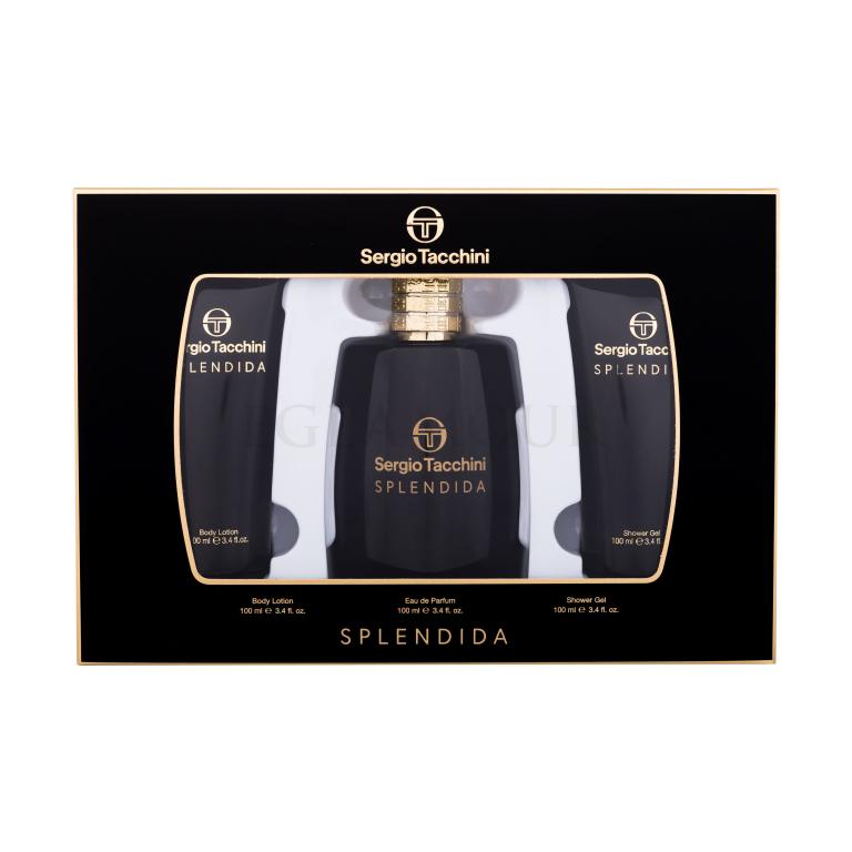 Sergio Tacchini Splendida Zestaw EDP 100 ml + żel pod prysznic 100 ml + mleczko do ciała 100 ml